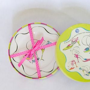 High Heel Dessert or Salad Plate Set of 4 Plates